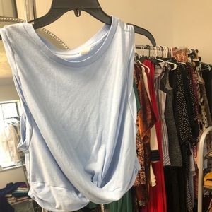 Light blue Workout crop top